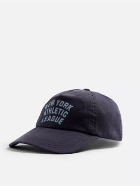 Zara Navy Blue 'New York Athletic League' Baseball Cap